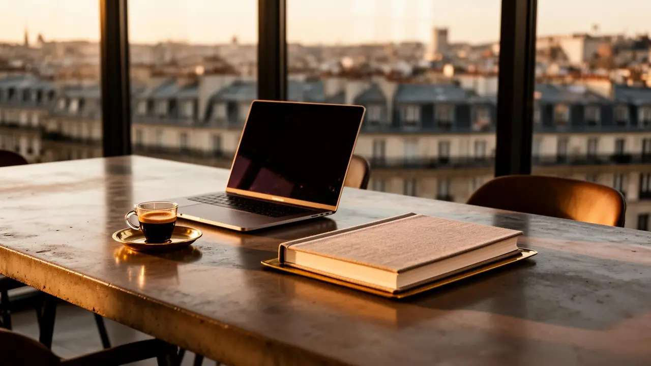 Espace de travail premium d'une agence digitale